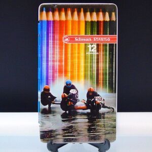 Stabilo Aquarell Watercolor Pencils Tin Set No 1833 Germany Swan Pencil Co